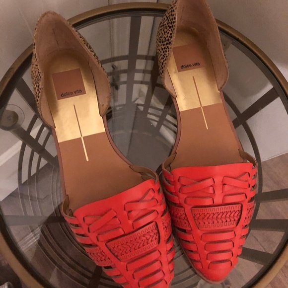 Dolce Vita Flats Leopard and Coral - Picture 3 of 5